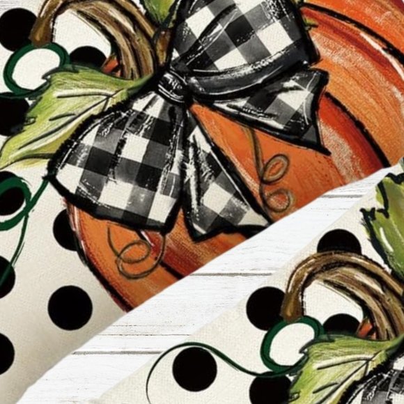 Pumpkin Decorative Pillow Covers Set Thanksgiving Farmhouse Cottage Fall Decor - Picture 4 of 8